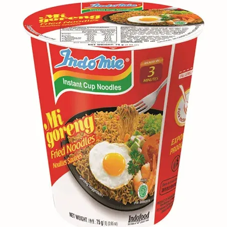 Indo Mie Goreng Cup, 2.65 Ounce (Pack of 12)