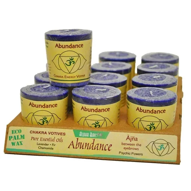 Aloha Bay Chakra Votive Candle, AbundanceAloha Bay Chakra Votive Candle, Abundance