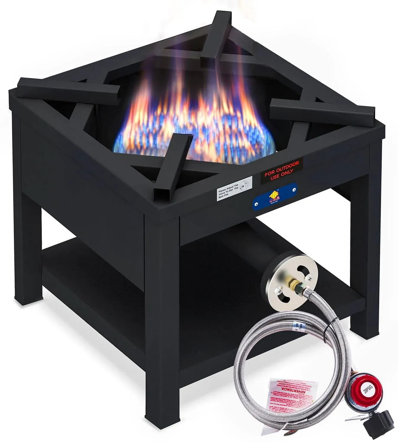 ARC Single Burner Propane Stove, 200,000BTU High Pressure Outdoor Gas Stove Cook