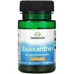 Swanson Zeaxanthin 4 mg 60 Sgels