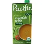 Pacific Foods Vegetable Broth, Organic, Low Sodium - 32 fl oz