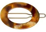 New Cutout Oval Tige Boule Barrette - Classic