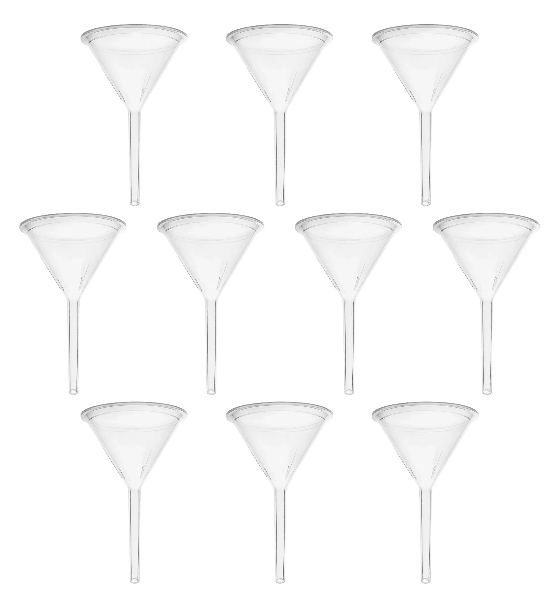 10PK Filter Funnels, 2.6&#034; - Chemical Resistant Polyethylene - Eisco Labs