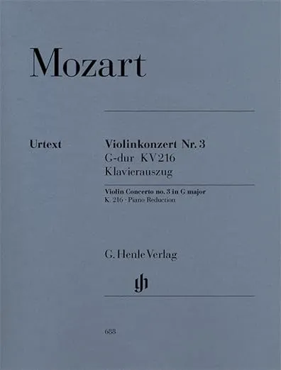 CONCERTO POUR VIOLON N 3 EN SOL MAJEUR K. 216
