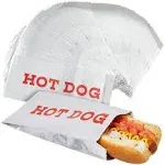 Stockroom Plus 200 Pack Individual Hot Dog Foil Wrappers for Food Trucks, Concession Stands, Restaurants, Fairs (3.7 x 9 in)