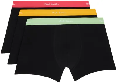 Boxer Briefs Three Multi Waistband Pack In Tricolor