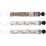 Copper Pearl Binky Clips - 3 Pack Lumberjack