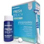 BLIS Probiotics Fresh Breath Kit with Potent BLIS K12 Oral Probiotics | Clinically Proven Bad Breath and Halitosis Treatment | Contains Mouthwash, Tongue Scraper and Lozenges - 4 Week Supply