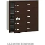 Salsbury Industries 3610ZFU 4B Plus Horizontal Mailbox, 10 B Doors 9 Usable, Front Loading, USPS Access, Bronze