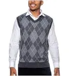 True Rock Men&#039;s Argyle and Solid V-Neck Fashion Sweater Vest NEW