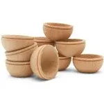 Unfinished Wood Mini Bowl, 3/4 inch, Perfect for Scale Models, Dollhouse Dishes, Wood Craft Projects, and Sorting Activity, Pack of 25, by