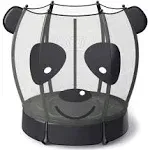 LANGXUN 5ft Panda Trampoline for Kids, 60 Inch Mini Toddler Trampoline with Enclosure Net, Indoor and Outdoor Trampoline, Birthday Gifts for Boys & Girls, Baby Toddler Christmas Toys