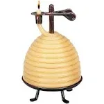 New 50 Hour Candle By The Hour: Beehive Coil Shaped Beeswax Courting Candle