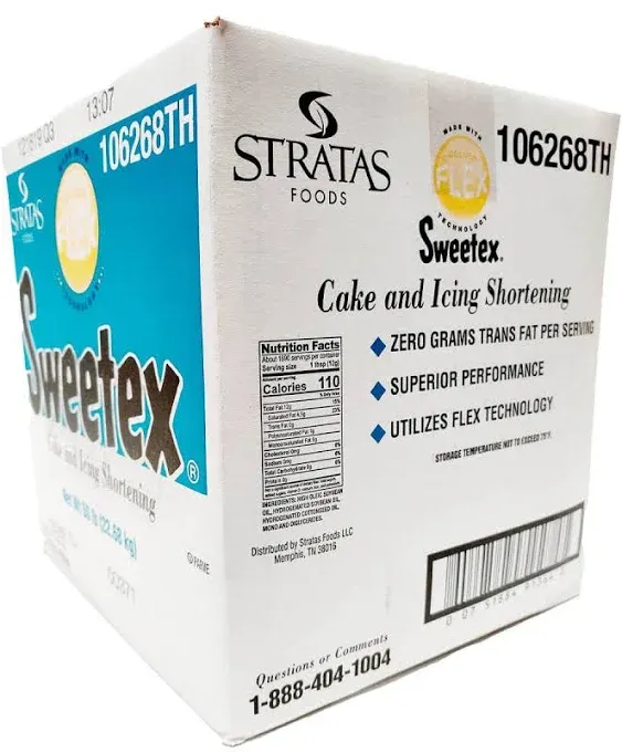 Sweetex Golden Flex Cake & Icing Shortening, 50 lbs