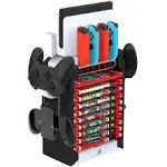 Switch Organizer Station with Switch Controller Charger Multifunctiona<wbr/>l Storage