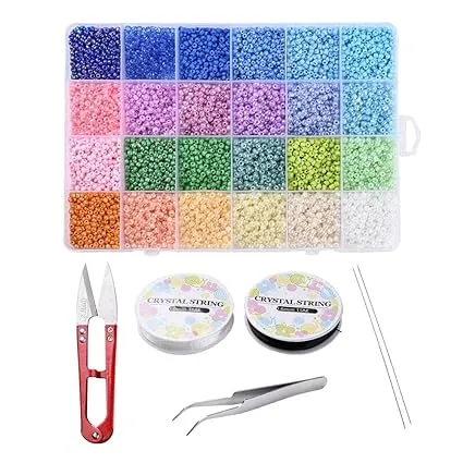 Locsanity LOC Sprinkles Complete Installation Kit Glass Beads - Locs, Sisterlocks, Dreadlocks, Microlocks, Dreads (Complete Kit)