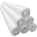 Oodles of Noodles 6 Pack Jumbo Swimming Pool Noodle Foam Multi-Purpose - White