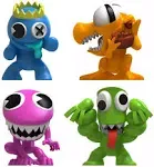 Rainbow Friends Neon Mini Figure Set - 4pk