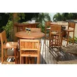 Ibiza Outdoor Wood Bar Set  