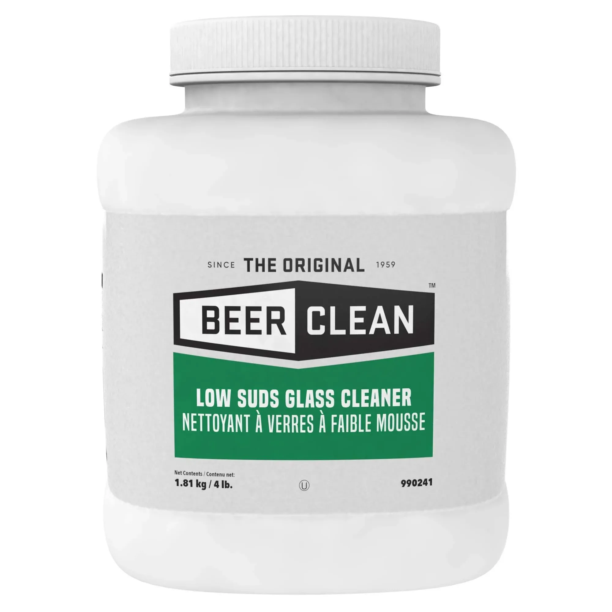 Beer Clean Glass Cleaner Unscented Powder 4 lb. Container