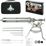 Marinade Meat Injector Gun Flavor Syringe Kit for BBQ, Grills and Smokers