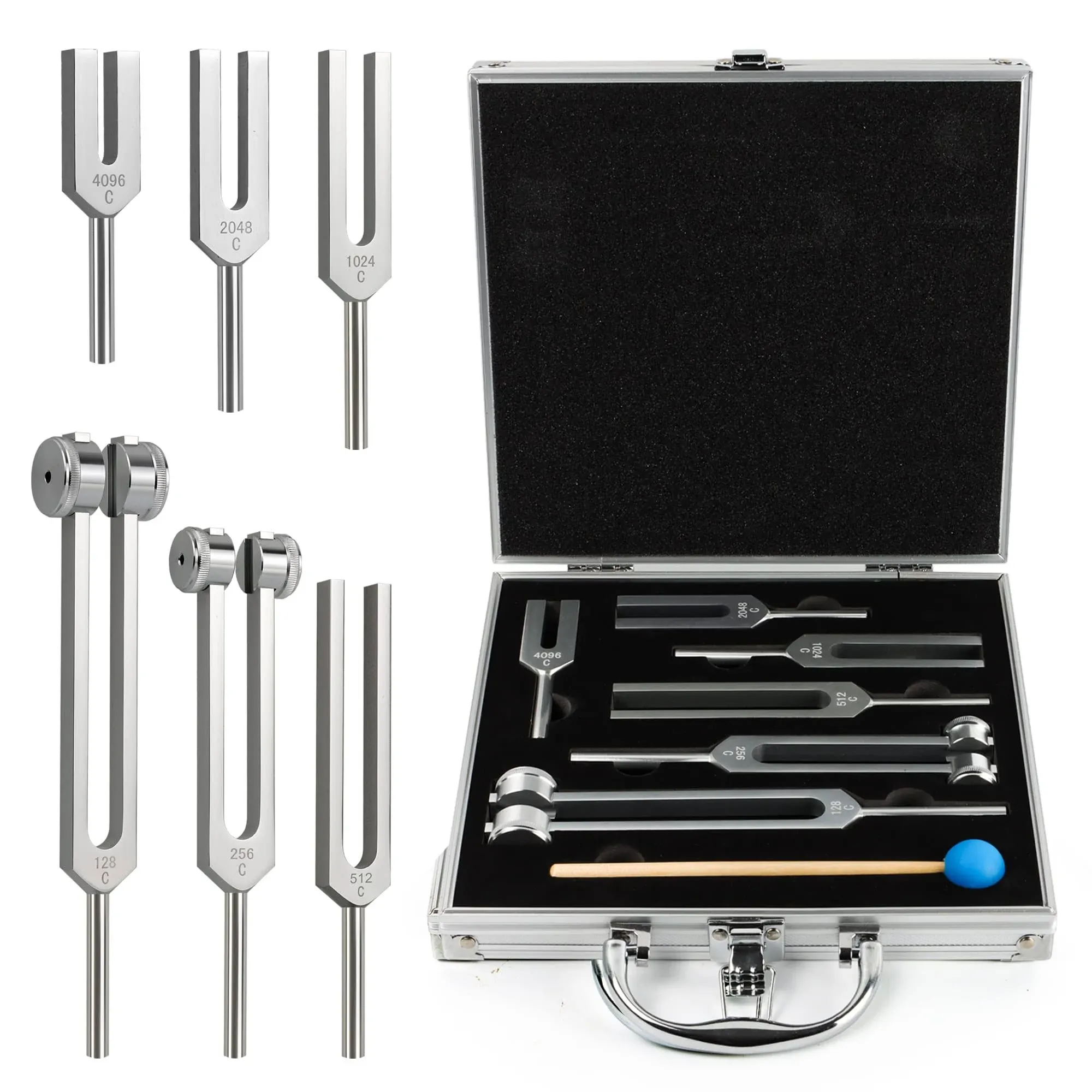 The7boX Tuning Fork Sound Healing Therapy Tool Set of ...