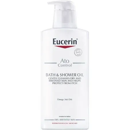 Eucerin AtoControl Bath & Shower Oil for Dry & Irritated Skin 400ml, Exp 02/25