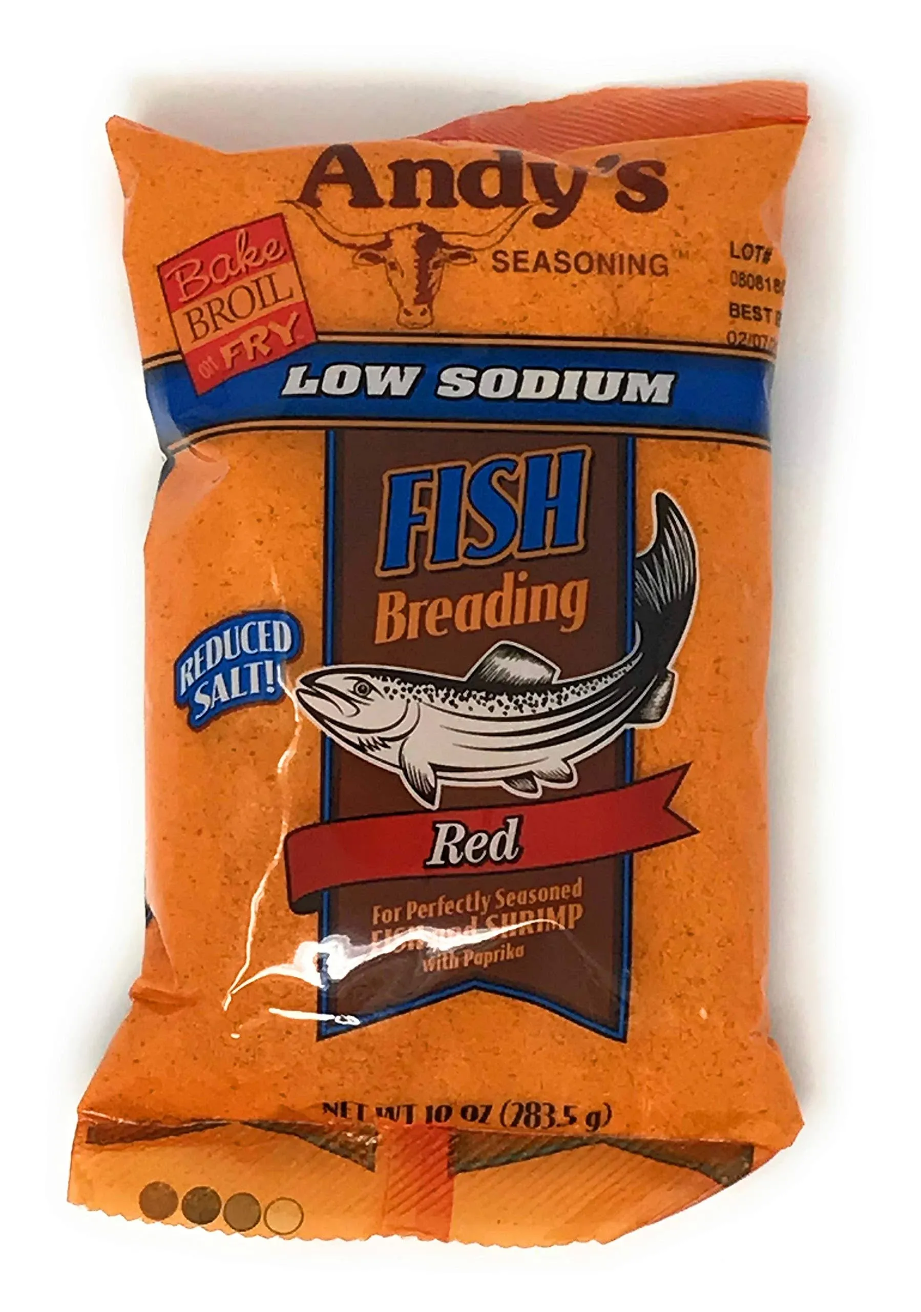 Andy's Seasoning Low Sodium Fish Breading - 10 oz