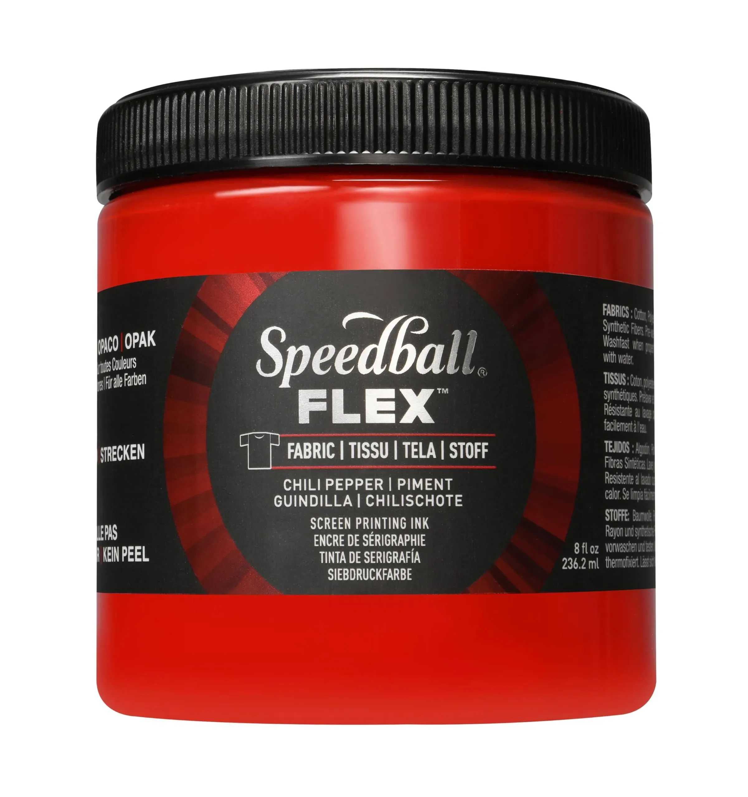 Speedball Flex Screen Printing Fabric Ink - Chili Pepper, 8 oz