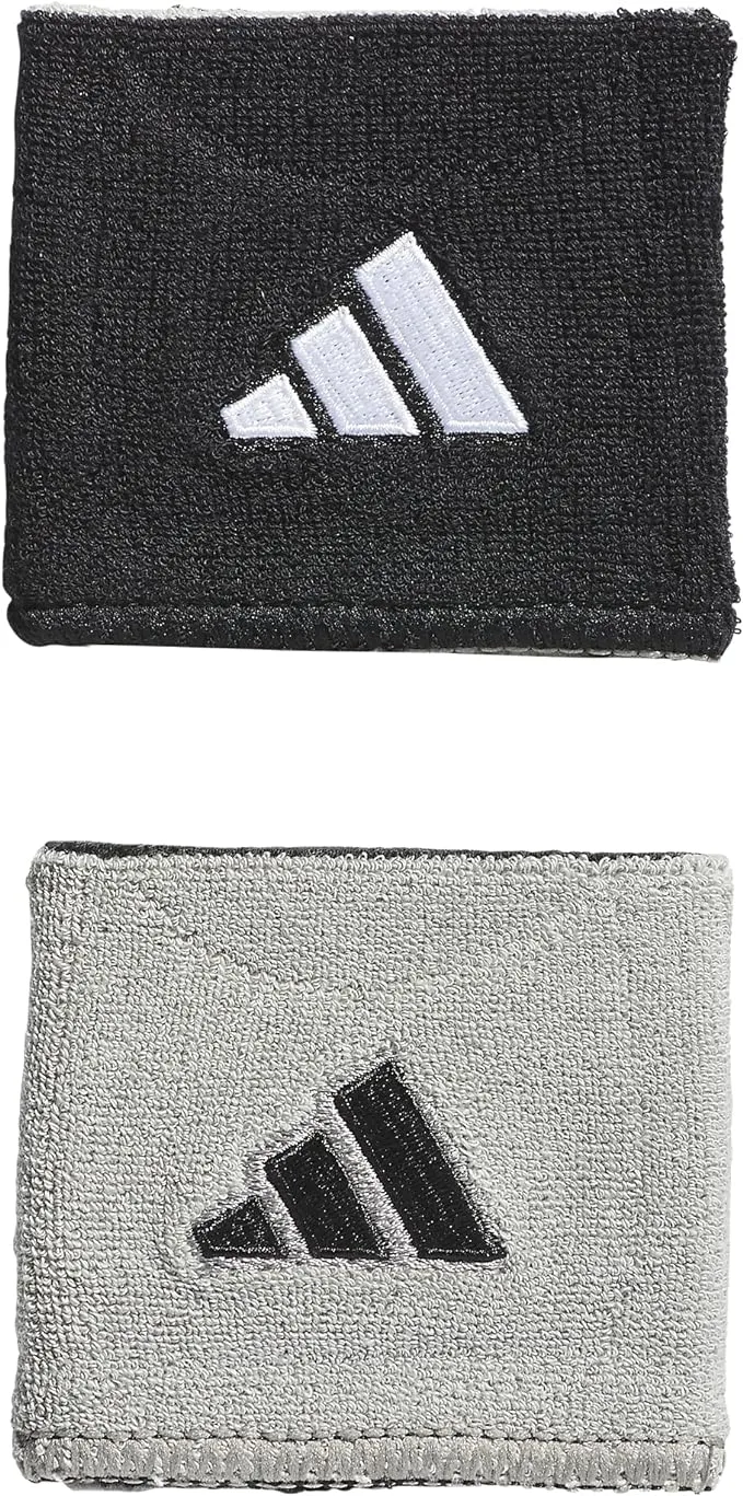 Adidas interval Reversible Wristband 2.0, Black-Grey