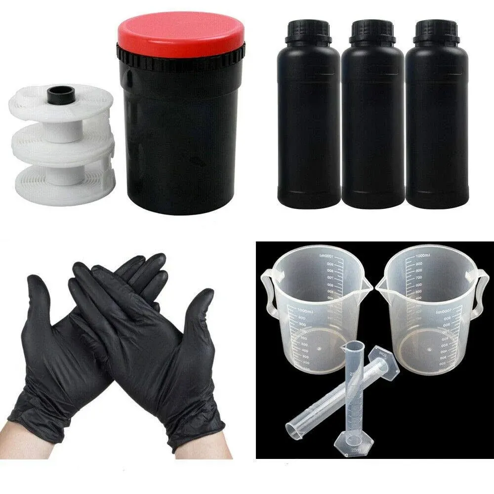 120 135 B&amp;W Film Darkroom Kit Developing Equipment Processing Tool Developing...