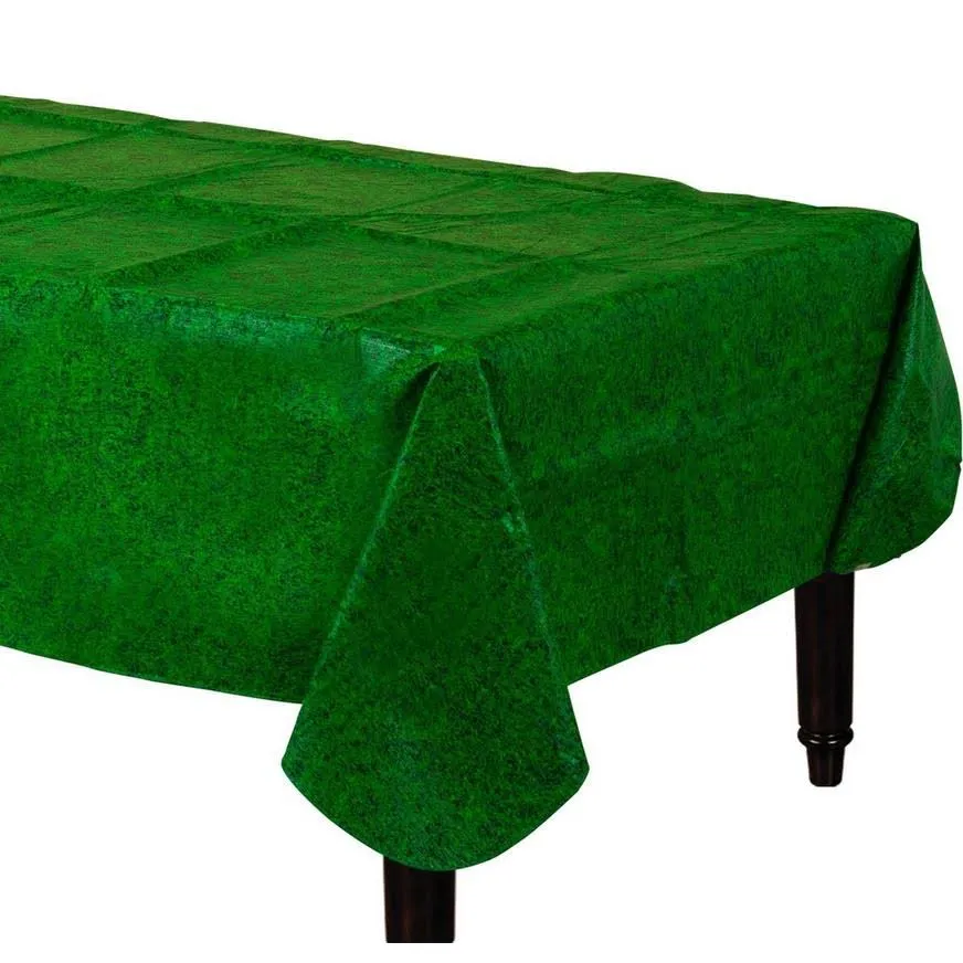 Grass Flannel-Backed Vinyl Party Table Cover