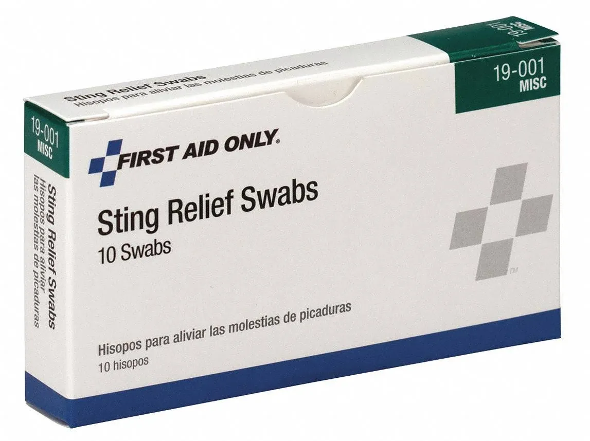 First Aid Only Sting Relief Swabs