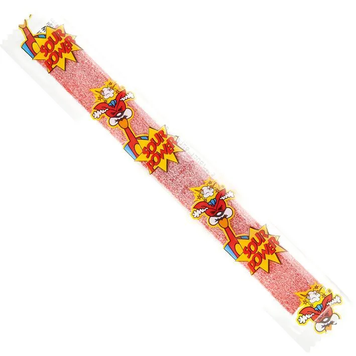 Sour Power Belts - Strawberry - 150 Count Box