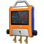 Elitech EMG-20V Intelligent HVAC Digital Manifold 2 Valves with 5” Smart Touch Screen