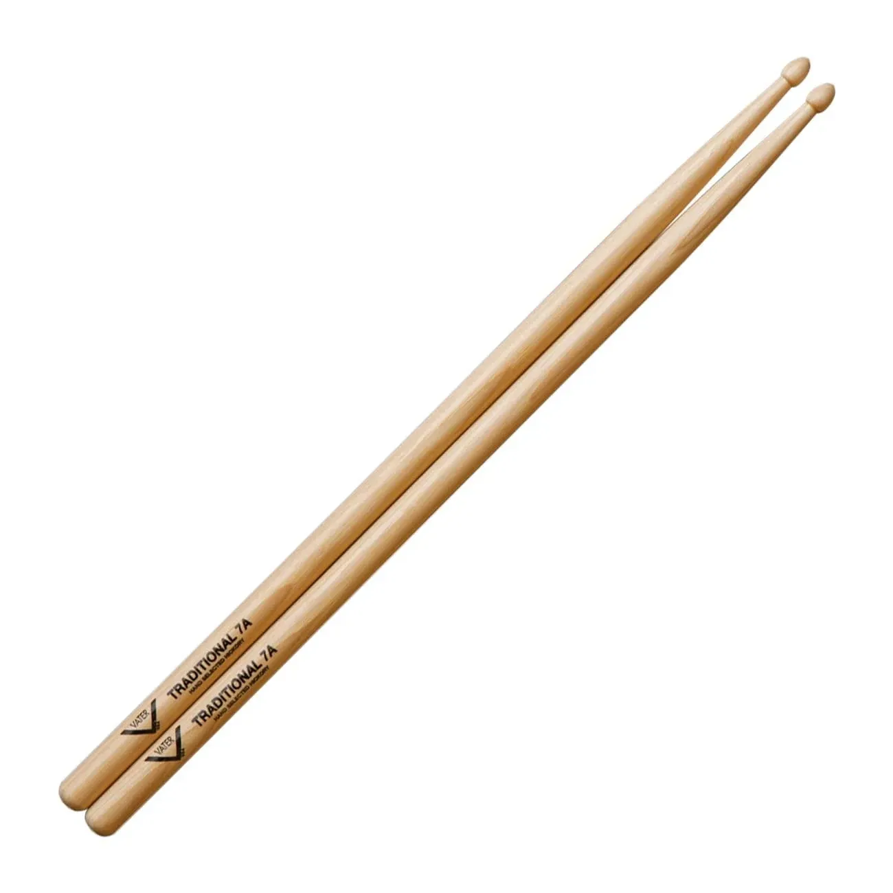 Vater American Hickory Traditional 7A Wood Tip Drumsticks