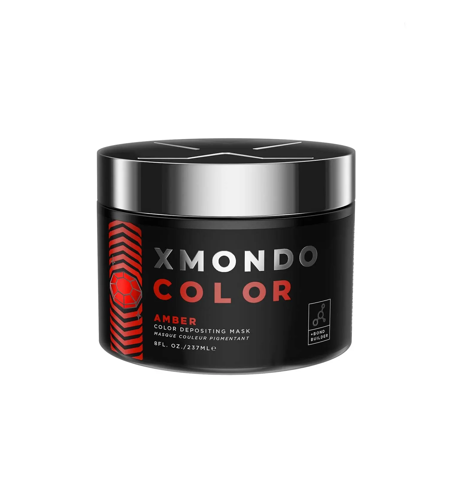 XMONDO Color Amber Depositing Mask & Semi-Permanent Red Hair Dye | Infused with Bond Booster Technology & Hyaluronic Acid for Nourishment, Revitalization & Repair, Vegan Formula, 8 Fl Oz 1-Pack