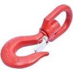 3 Ton Locking Swivel Hook Heavy Duty Swivel Lifting Hook Rigging For Hoisting G8