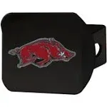 NCAA - Arkansas Razorbacks Black Metal Hitch Cover - 3D Color Emblem