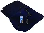 Trillium Car Cozy 2 12-Volt Heated Travel Blanket with Safety Timer Navy 58&#034;x42&#034;