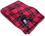 Car Cozy 2 Heated 12 Vol Travel Blanket Plaid 42x58&#034; Cars Truck SUVs RVs Boats