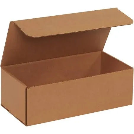 BOX USA BM1264K Corrugated Mailers, 12" x 6" x 4", Kraft (Pack of 50)