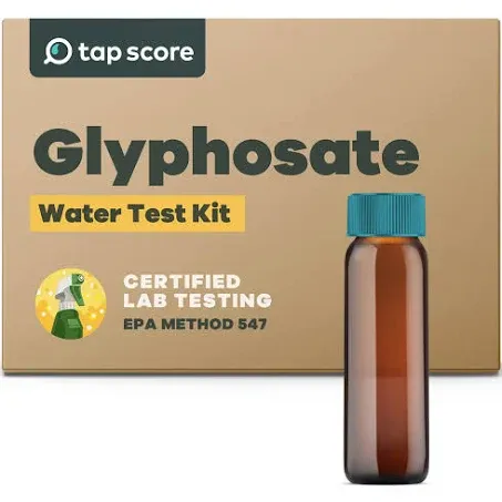 Glyphosate (Roundup) in Water Test Kit | Specialized Tap Score | EPA Certified Drinking Water Labs | Best Water Test 2021-24 | 100% Unbiased