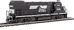 WALTHERS TRAINLINE 931-2504 Norfolk Southern Locomotive HO 1446 Black NEW OB