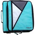 Case-it The Universal Zipper Binder - 2 inch O-Rings - Padded Pocket That Holds Up to 13 inch Laptop/Tablet - Multiple Pockets - 400 Page Capacity -