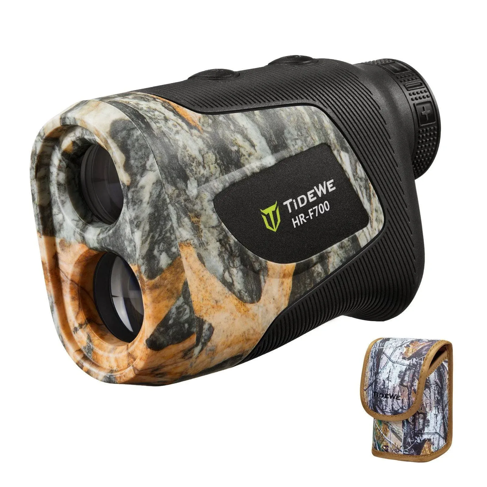 TideWe Hunting Rangefinder 700/1000Y Camo Laser Range Finder 6X Magnification