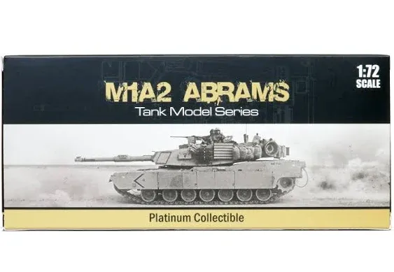 Poco DIVO US M1A2 Abrams Tank Diecast 1/72 Scale Showcase Collection Action Model