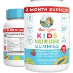 MaryRuth's Kids Multivitamin Gummies | 2 Month Supply | Sugar Free | Kids & Toddlers Ages 2+ | Essential Vitamins C, D3, Zinc | 60 Count 