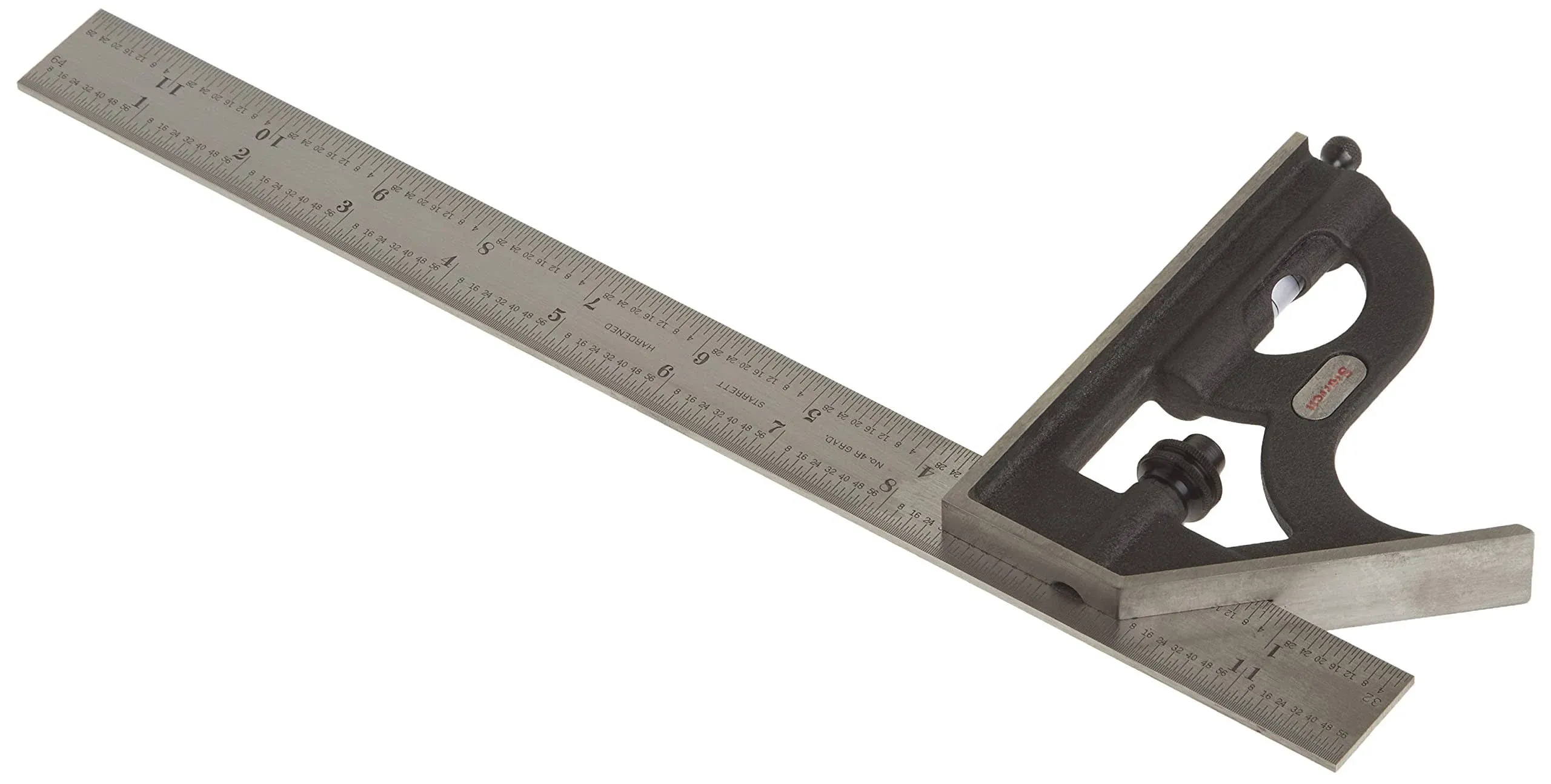 Starrett 11H-12-4R Combination Square with Square Head, 12 inch