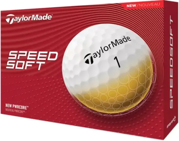 TaylorMade SpeedSoft Golf Balls - Yellow